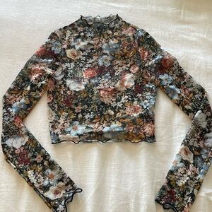 The most beautiful mesh long sleeve top